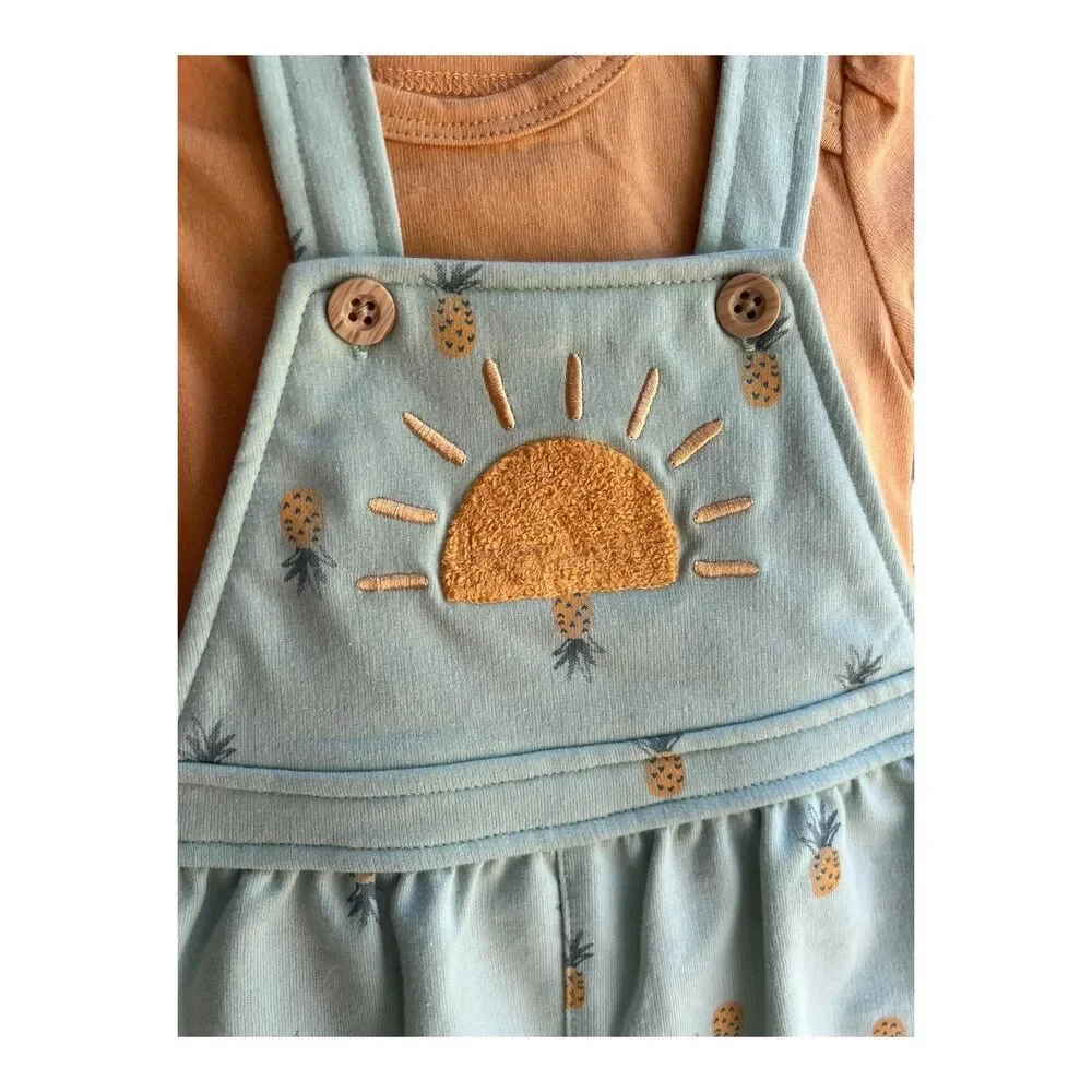 Baby Girl 2 Piece Summer Outfit Set Size 3M Cute Matching Clothes Twins